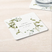 Botanisches Brautparty aus Blättern Rechteckiger Pappuntersetzer (angewinkelt)