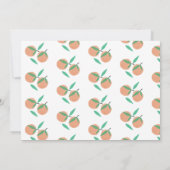 Botanisches Brautparty aus handgezogenen Orangen Einladung (Rückseite)