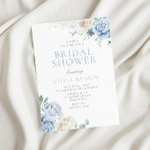Botanisches Brautparty aus Weiß und Bläschen Einladung