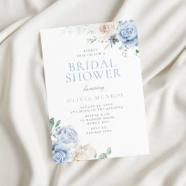 Botanisches Brautparty aus Weiß und Bläschen Einladung