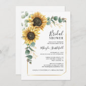 Botanisches Brautparty der Blumenblume Einladung (Vorne/Hinten)