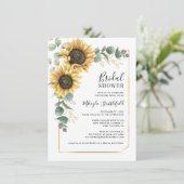 Botanisches Brautparty der Blumenblume Einladung (Stehend Vorderseite)