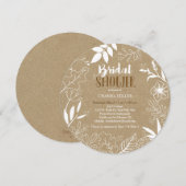 Botanisches Brautparty der Kraft Einladung (Vorne/Hinten)