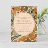 Botanisches Brautparty Einladung (Stehend Vorderseite)