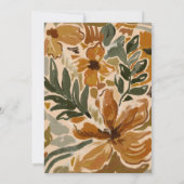 Botanisches Brautparty Einladung (Rückseite)