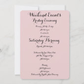 Botanisches Brautparty Einladung (Rückseite)