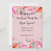 Botanisches Brautparty Einladung (Vorderseite)