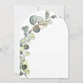 Botanisches Brautparty Eukalyptus Boho Einladung (Rückseite)