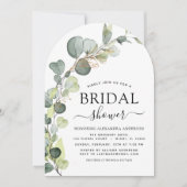 Botanisches Brautparty Eukalyptus Boho Einladung (Vorderseite)