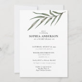 Botanisches Brautparty Eukalyptus Boho Einladung (Vorderseite)