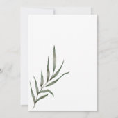 Botanisches Brautparty Eukalyptus Boho Einladung (Rückseite)
