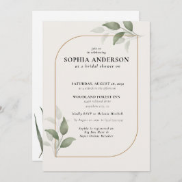 Botanisches Brautparty Eukalyptus Boho Einladung