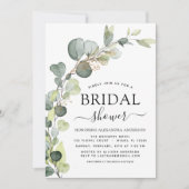 Botanisches Brautparty Eukalyptus Boho Einladung (Vorderseite)