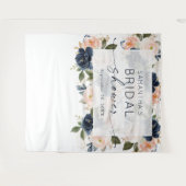 Botanisches Brautparty Floral Wandteppich (Vorderseite (Horizontal))