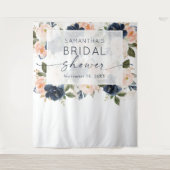 Botanisches Brautparty Floral Wandteppich (Vorderseite)