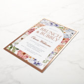 Botanisches Brautparty Folieneinladung (Gedreht)