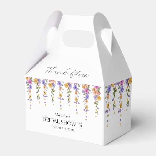 Botanisches Brautparty im Wasserbereich Geschenkschachtel (Vorderseite)