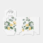Botanisches Brautparty Lemon & Greenery Geschenkschachtel (Ungefaltet)