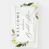 Botanisches Brautparty Lemons Willkommen Banner (Vertikal)