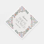 Botanisches Brautparty Napkins Serviette (Ecke)