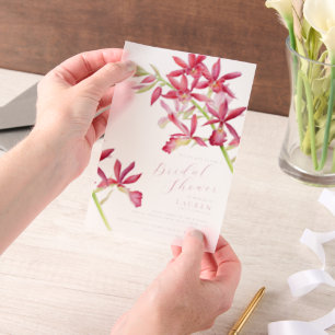 Botanisches Brautparty Pergament Einladungen