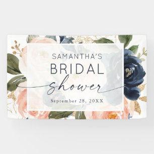 Botanisches Brautparty Pink Floral Banner