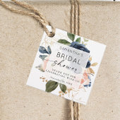 Botanisches Brautparty Pink Floral Geschenkanhänger