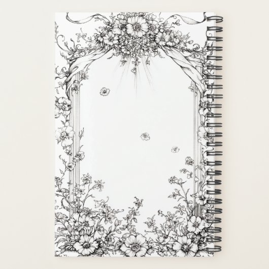 Botanisches Brautparty Planer (Rückseite)