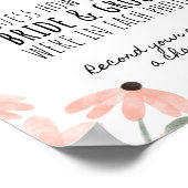 Botanisches Brautparty "Raten Sie das Zeitalter" Poster (Ecke)