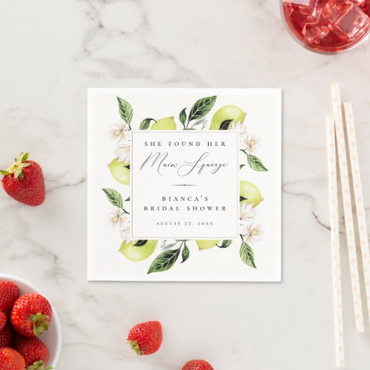 Botanisches Brautparty Serviette (Beispiel)