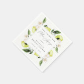 Botanisches Brautparty Serviette (Ecke)