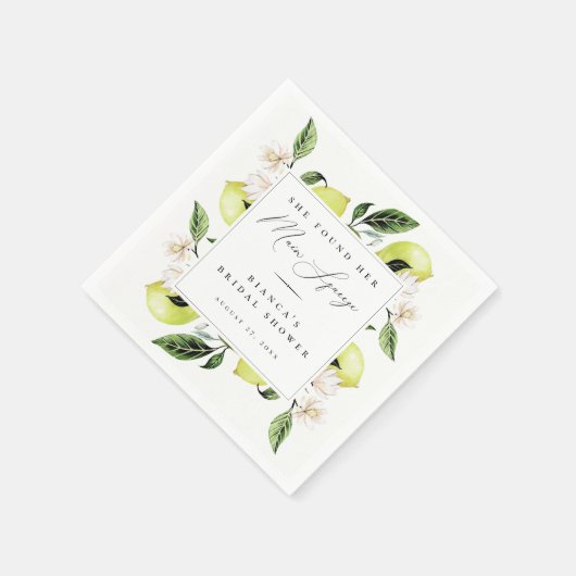 Botanisches Brautparty Serviette (Ecke)