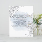 Botanisches Brautparty-Spiel der Kette (Stehend Vorderseite)