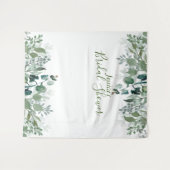 Botanisches Brautparty Verlasse Moderne Vegetation Wandteppich (Vorderseite (Horizontal))