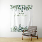 Botanisches Brautparty Verlasse Moderne Vegetation Wandteppich (Beispiel)