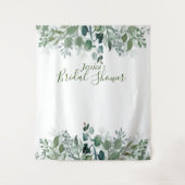 Botanisches Brautparty Verlasse Moderne Vegetation Wandteppich (Vorderseite)