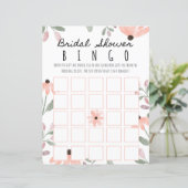 Botanisches Brautparty Wasserfarbe Bingo (Stehend Vorderseite)