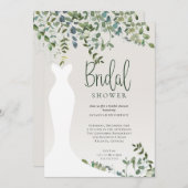 Botanisches Brautparty Wasserfarben Einladung (Vorne/Hinten)