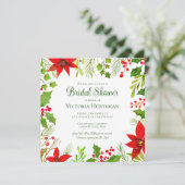 Botanisches Brautparty zum Feiern Einladung (Stehend Vorderseite)