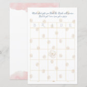 Botanisches Bridal Bingo Spiel (Vorne/Hinten)