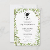 Botanisches Bridgerton-Brautparty mit Grünpflanzen Einladung (Vorderseite)