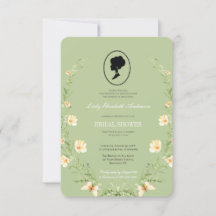 Botanisches Bridgerton-Brautparty mit Grünpflanzen