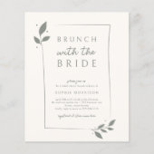 Botanisches Brunch-Brautparty (Vorderseite)