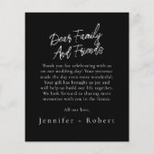 Botanisches Budget Hochzeit Vielen Dank Karten Fly (Hinten)