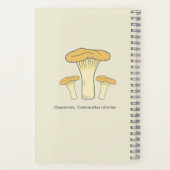 Botanisches Chanterelle Mushroom-Notebook Notizblock (Rückseite)