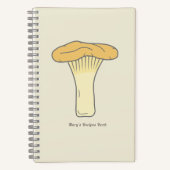 Botanisches Chanterelle Mushroom-Notebook Notizblock (Vorderseite)