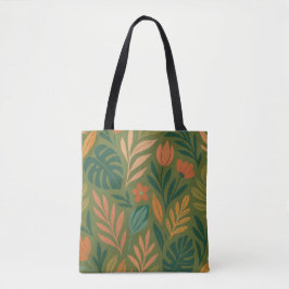 Botanisches Chaos - Nahtloses tropisches Leaf Tasche