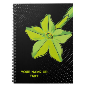 Botanisches Chartreuse: Die 'Limegrüne' Nicotiana Notizblock
