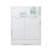 Botanisches Commelina individuell anpassbares Reze Notizblock (Rotiert)