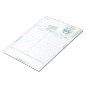 Botanisches Commelina individuell anpassbares Reze Notizblock (angewinkelt)